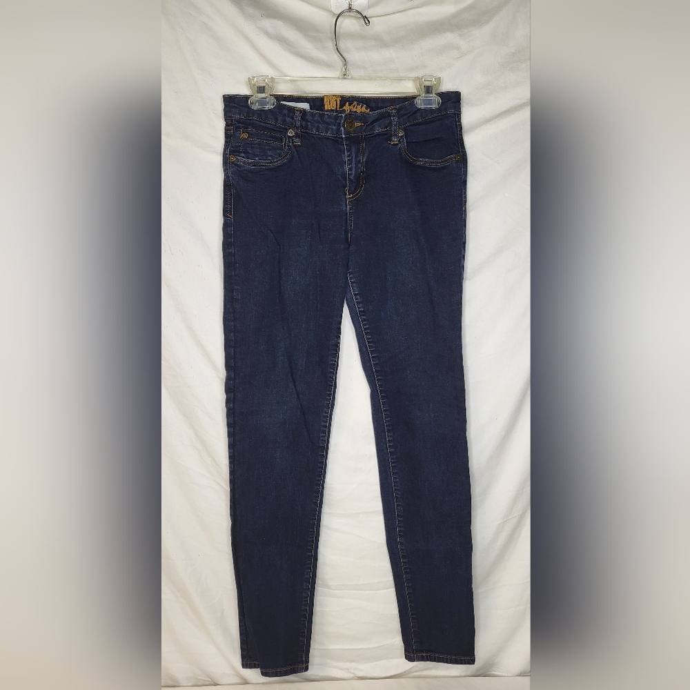 Kut From The Kloth LUCILLE Skinny Blue Jeans Size 6 Low Rise Dark Wash